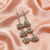 Silver Chain Ghungroo Drop Earrings | BME