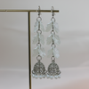 Pearl & Leaf Dangle Earrings – Stainless Steel Statement Earrings India