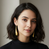 Sleek Gold Spike Statement Earrings – Modern Minimalist Jewelry