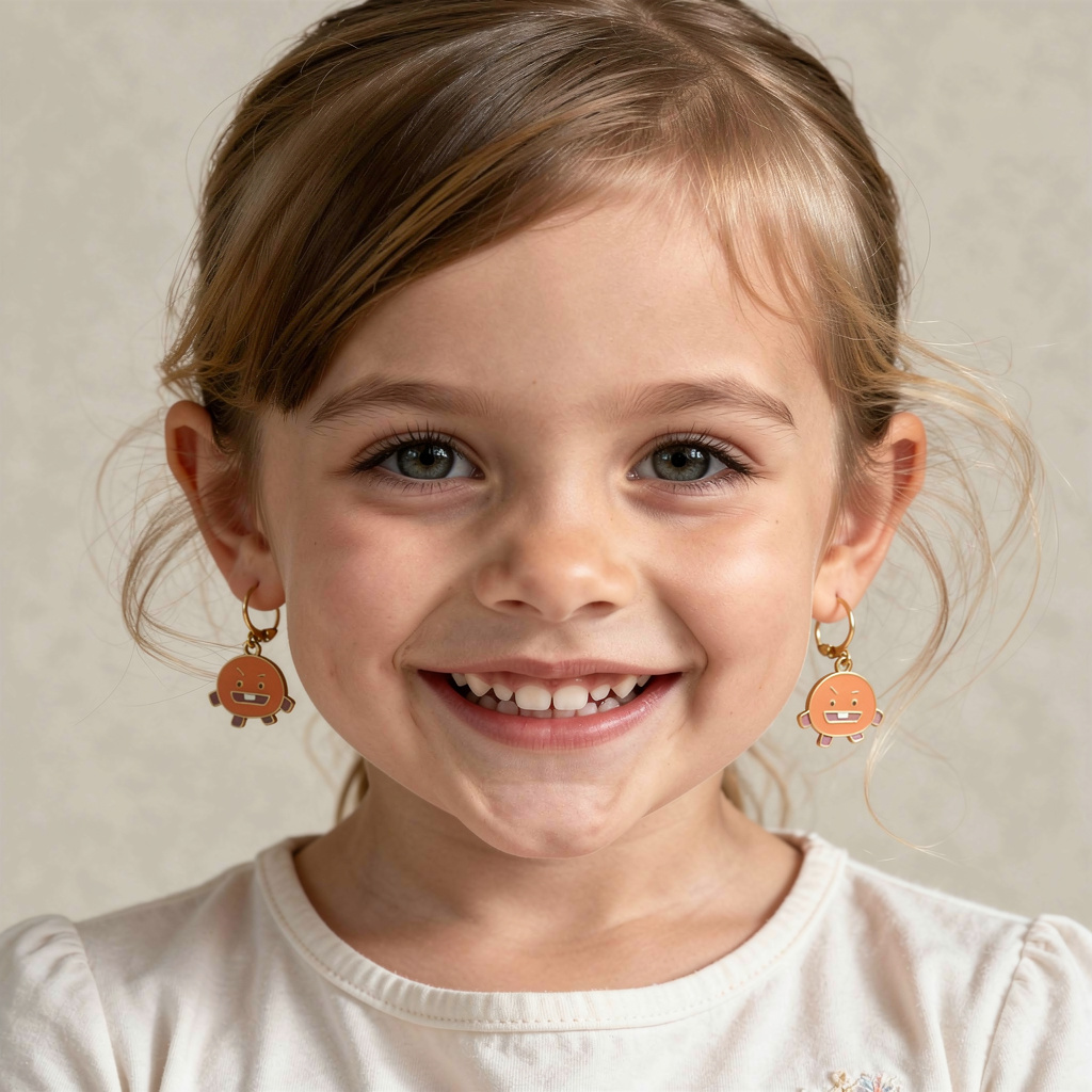 Cute Cartoon Earrings – for Kids