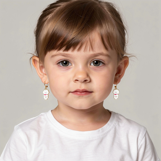 Cute Puppy Earrings – for Kids