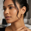 Gold Multi-Layer Hoop Earrings – Minimal Stacked Design