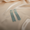 Rhinestone Tassel Earrings – Long Crystal Fringe Statement Earrings India