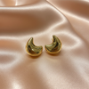 Chunky Gold Dome Hoop Earrings – Nickel-Free Statement Jewelry