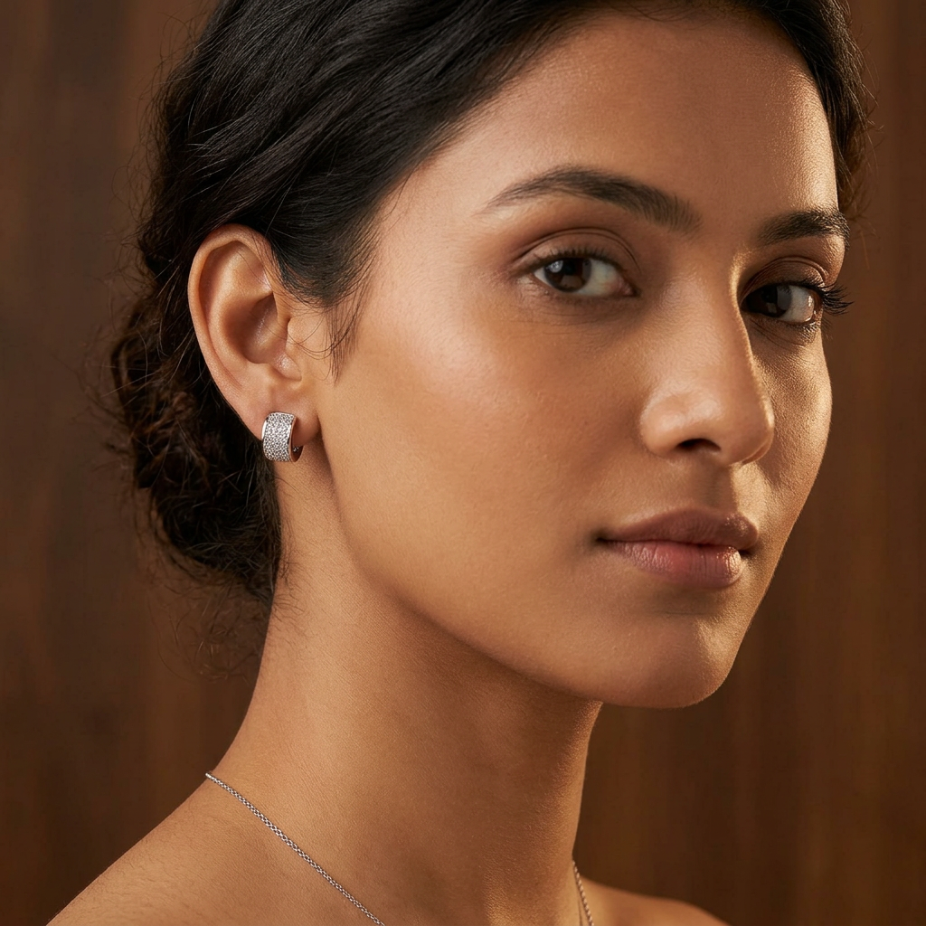 Premium CZ Stud Earrings – Elegant Sparkle Design | BME