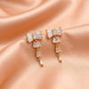 Luxury CZ Bow Design Multi-Drop Earrings for Women | BME