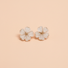 Textured Round Stud Earrings – Modern Minimalist Jewelry
