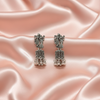 Traditional Oxidised Silver Jhumka Earrings with Ethnic Motif