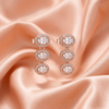 Gold CZ Triple Drop Earrings – Elegant Layered Design-American Diamond