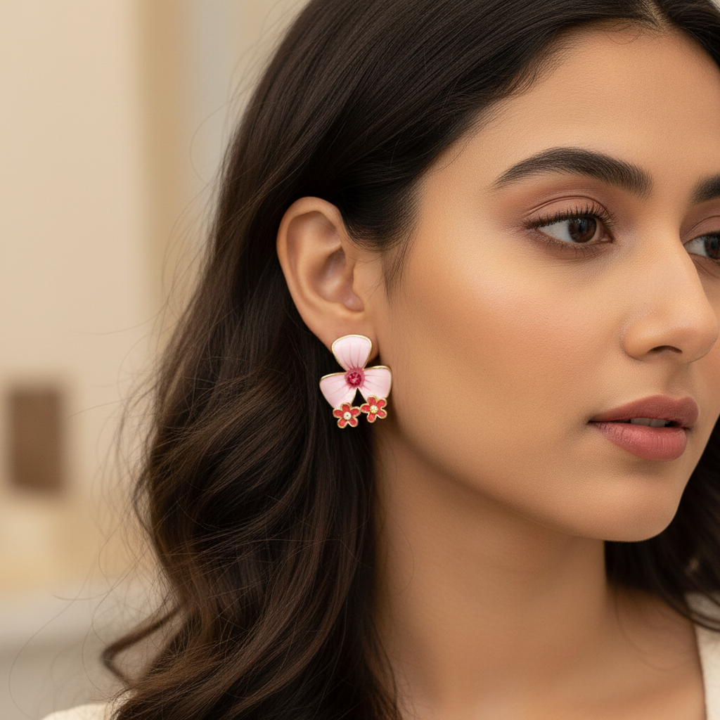 Cute Floral Earrings – Lightweight Fashion Jewelry