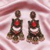 Antique Gold Jhumka Drop Earrings