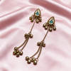Antique Gold Chain Ghungroo Earrings