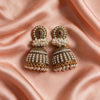 Antique Pearl Studded Royal Jhumka Earrings