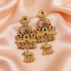 Gold Temple Cow Charm Jhumka Earrings | BME