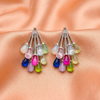 Colorful Teardrop Bead Earrings
