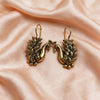 Antique Gold Peacock Jhumka Earrings