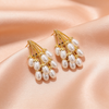 Elegant Butterfly Earrings Golden & Silver Finish