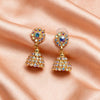 Aurora Crystal Jhumka Earrings