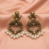 Bird Pearl Gold Bird Earrings