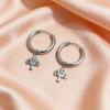 Variation Tree Small Hoops Earrings
