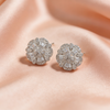 Silver Flower Stud Earrings