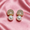 Pearl Drop Crystal Earrings