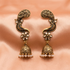 Antique Gold Temple Jhumka Earrings