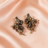 Radha Krishna Stud Antique Gold Earrings