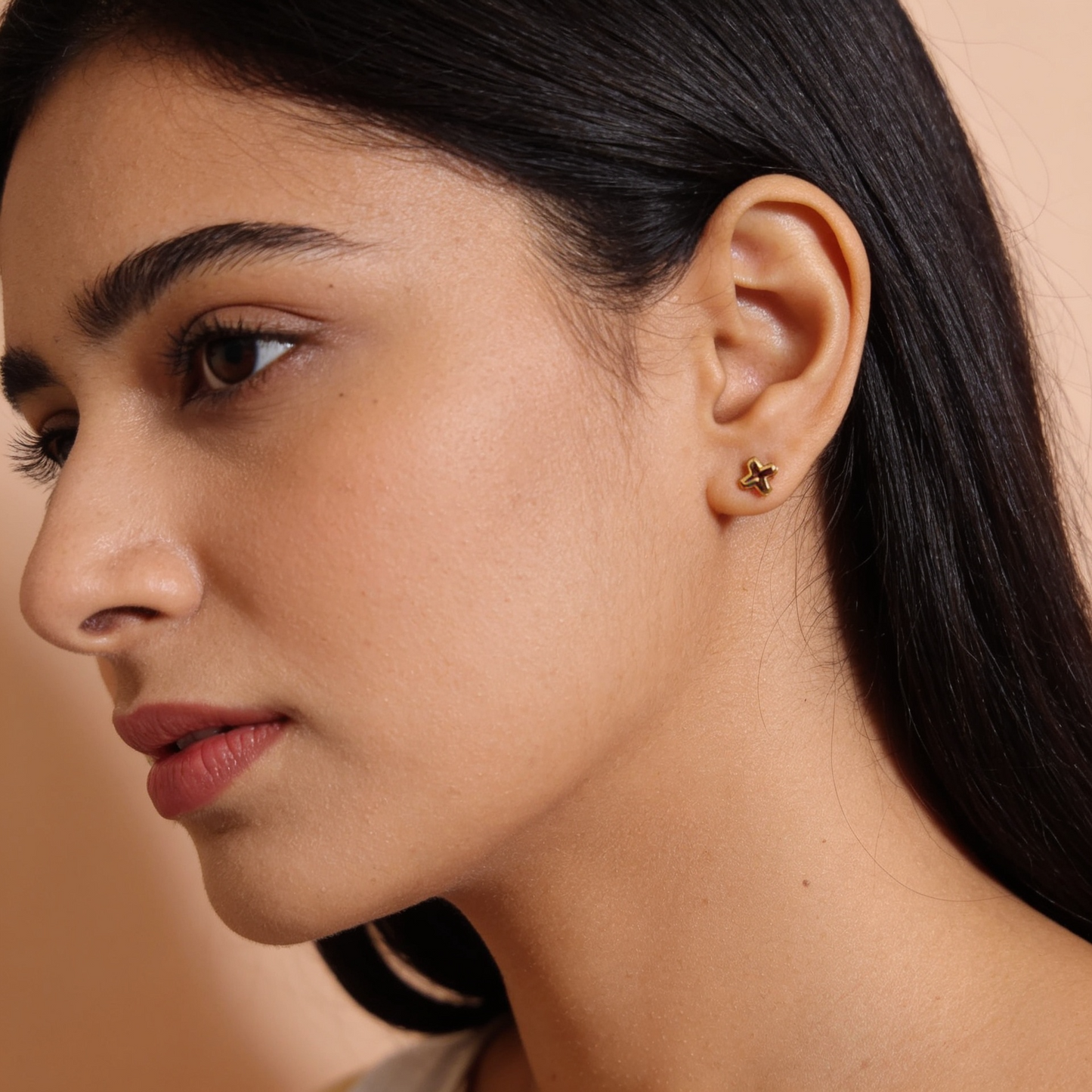 6-Pair Gold-Tone Stud & Hoop Earring Combo Set