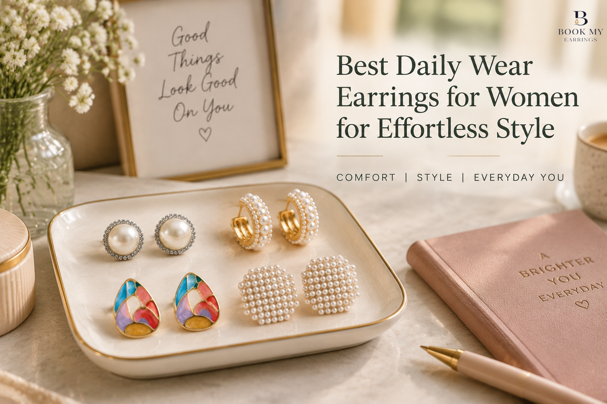 Best Daily Wear Earrings for Women for Effortless Style | BME
