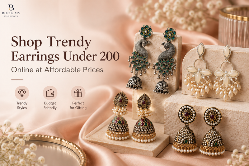 Shop Trendy Earrings Under 200 Online | BME