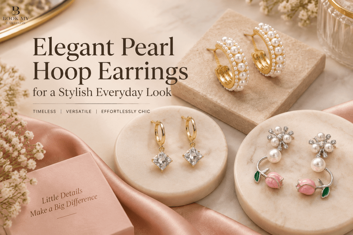 Pearl Hoop Earrings
