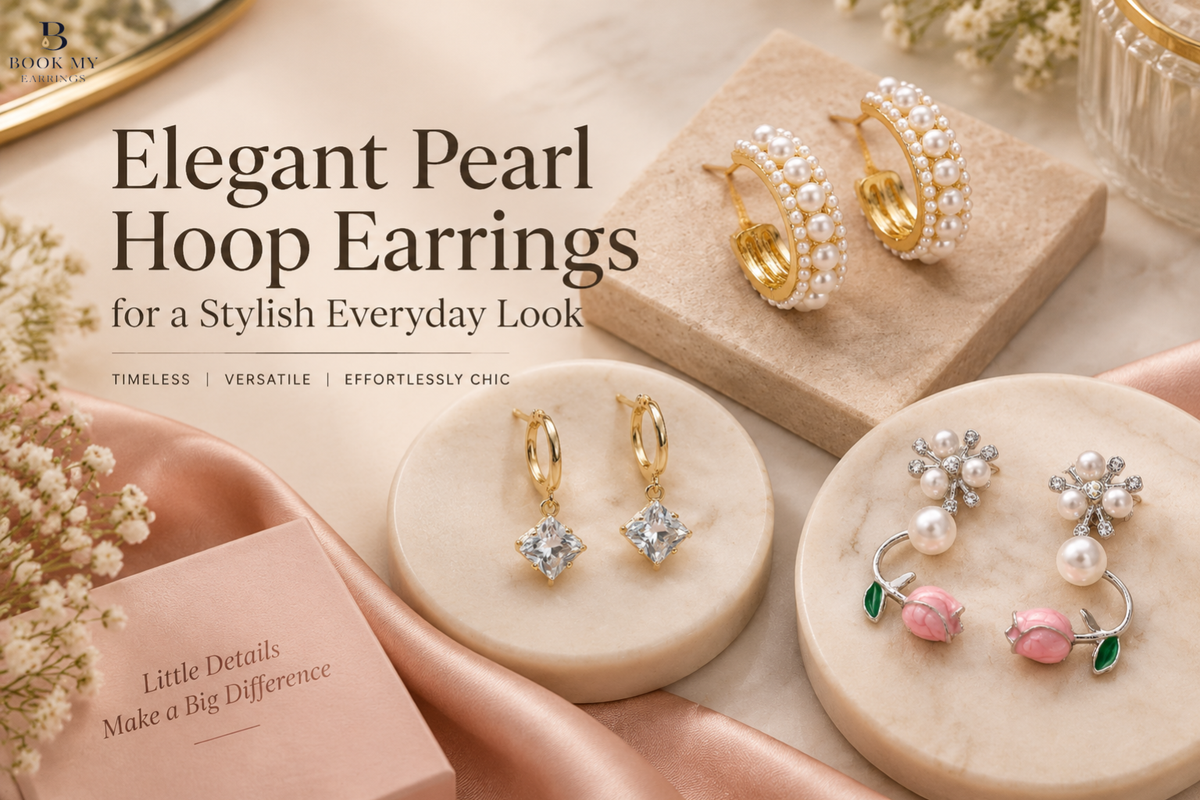 Pearl Hoop Earrings