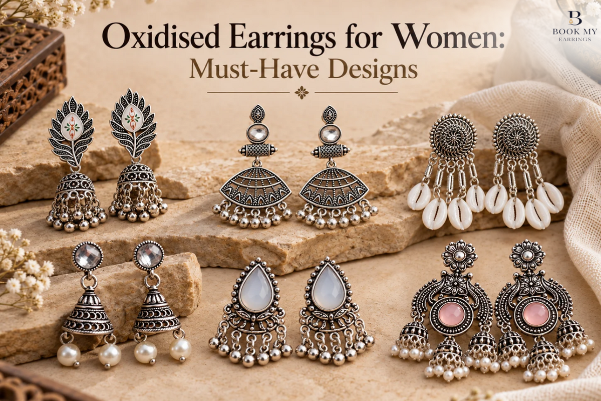 Oxidised Earrings for Women: Must-Have Designs | BME