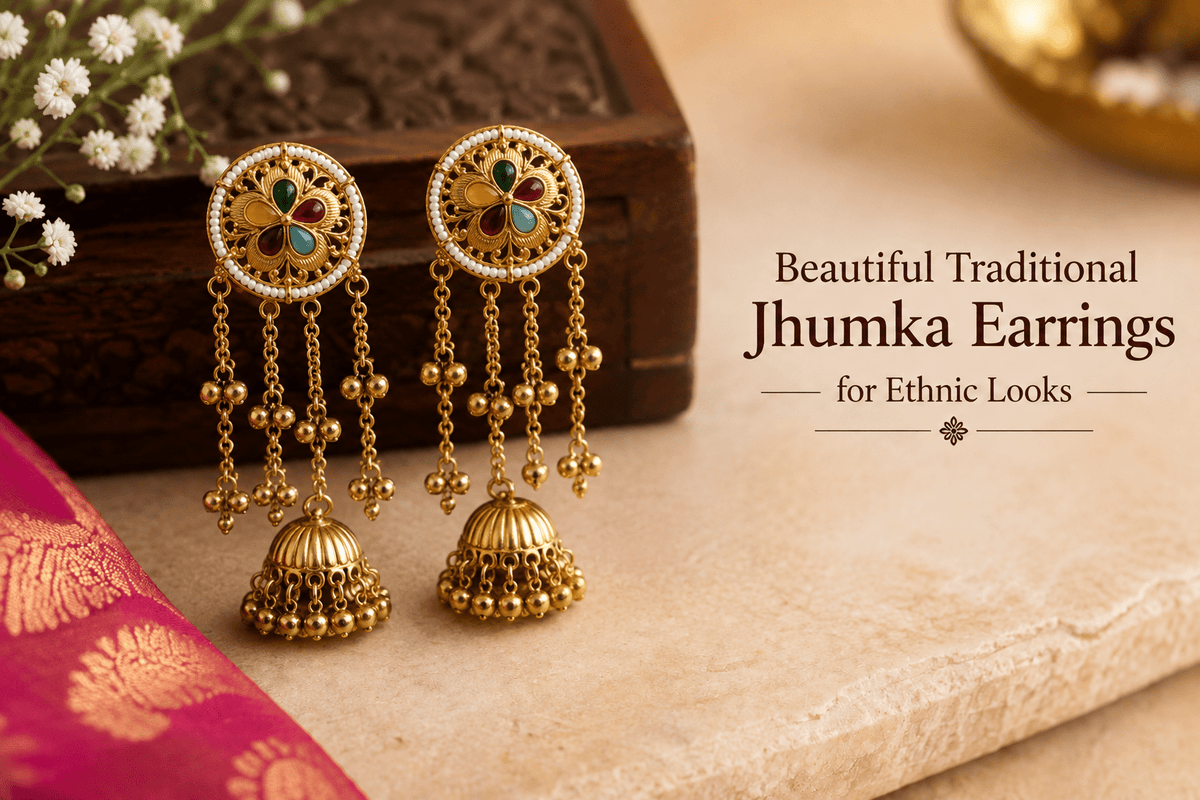 Beautiful Traditional Jhumka Earrings for Ethnic Looks | BME