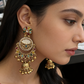 Multicolor Meenakari Jhumka Chandbali Earrings