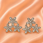 Crystal Flower Stud Earrings