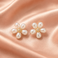 Pearl Flower Stud Earrings