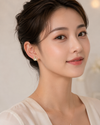 Golden Pearl Swan Stud Earrings