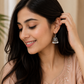 Oxidised Silver Pearl Jhumka Earrings