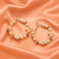 Pearl & Seashell Hoop Earrings
