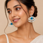 Evil Eye Beaded Drop Earrings