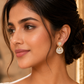 AD Infinity Rose Gold Stone Stud Earrings