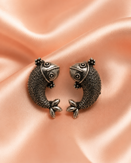 Antique Fish Design Earrings