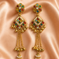 Antique Gold Multicolor Pearl Tassel Earrings
