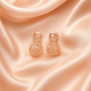 Rose Gold Balls Statement Earrings