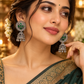 Oxidised Silver Traditional Jhumka Earrings for Women