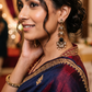 Antique Gold Kundan Pearl Drop Earrings