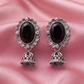Oxidized Silver Jhumka Earrings for Women
