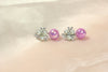 Pearl & Crystal Drop Earrings – Iridescent Ball Dangle Earrings India